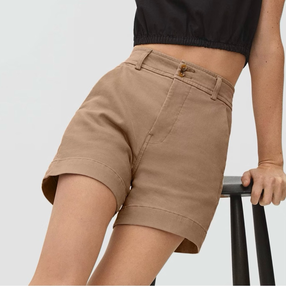 Everlane The Way High Twill Shorts